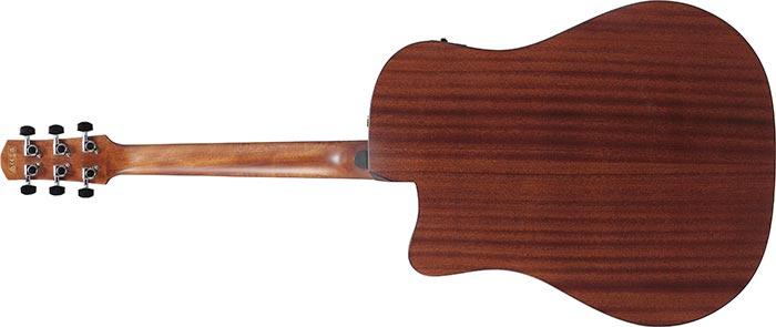Guitarra Electroacustica Ibanez AAD50CE-TCB Charcoal Burst transparente de bajo brillo - Image 3