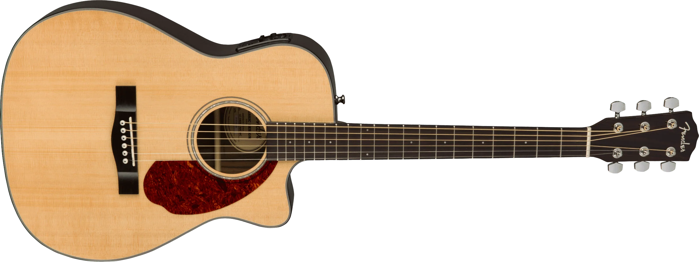 Guitarra Electroacustica Fender CC-140SCE Concert, diapasón de nogal, natural con estuche 0970253321 - Image 2