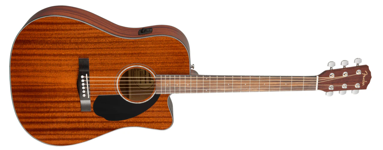 Guitarra Electroacustica Fender CD-60SCE Dreadnought, Walnut Fingerboard, All-Mahogany 0970113022