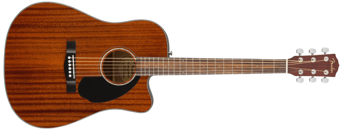 Guitarra Electroacustica Fender CD-60SCE Dreadnought, Walnut Fingerboard, All-Mahogany 0970113022 - Image 6