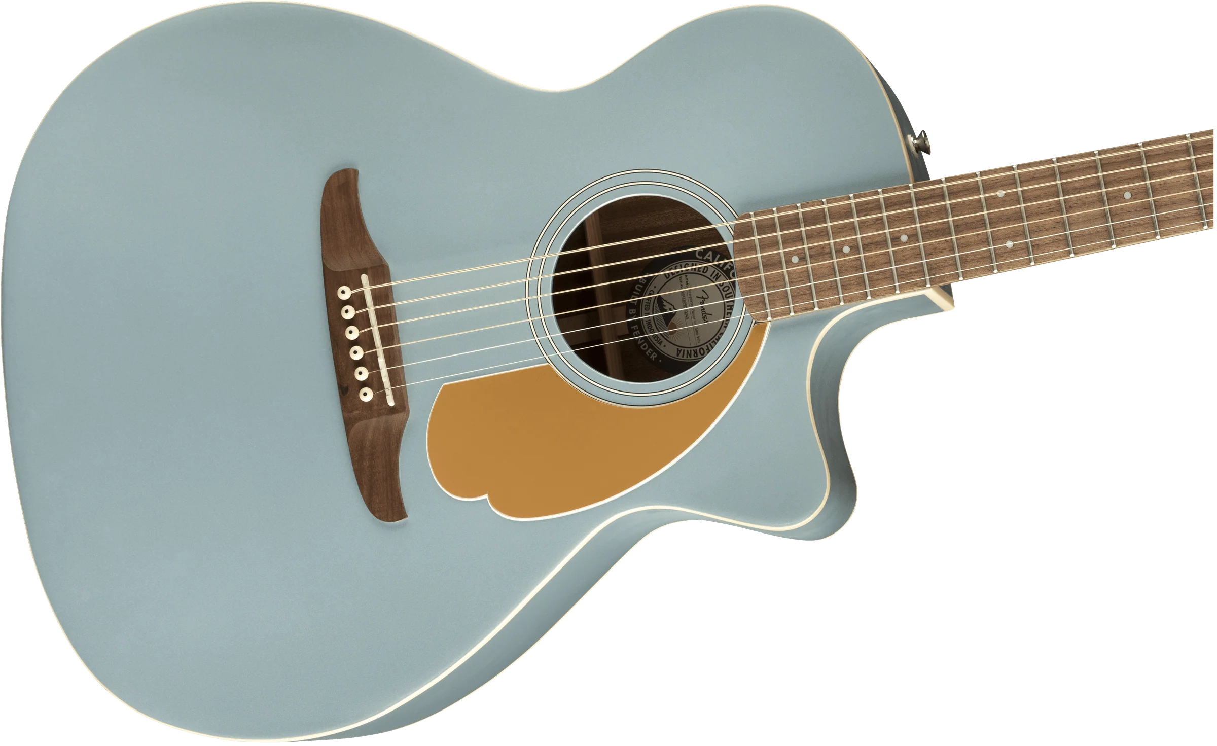 Guitarra Electroacustica Fender Newporter Player diapasón de nogal, azul hielo satinado 0970743062 - Image 4