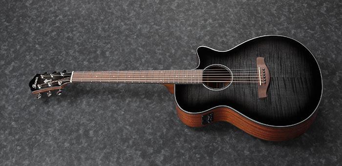 Guitarra Electroacustica Ibanez Aeg70-transparent Charcoal Burst High Gloss - Image 2