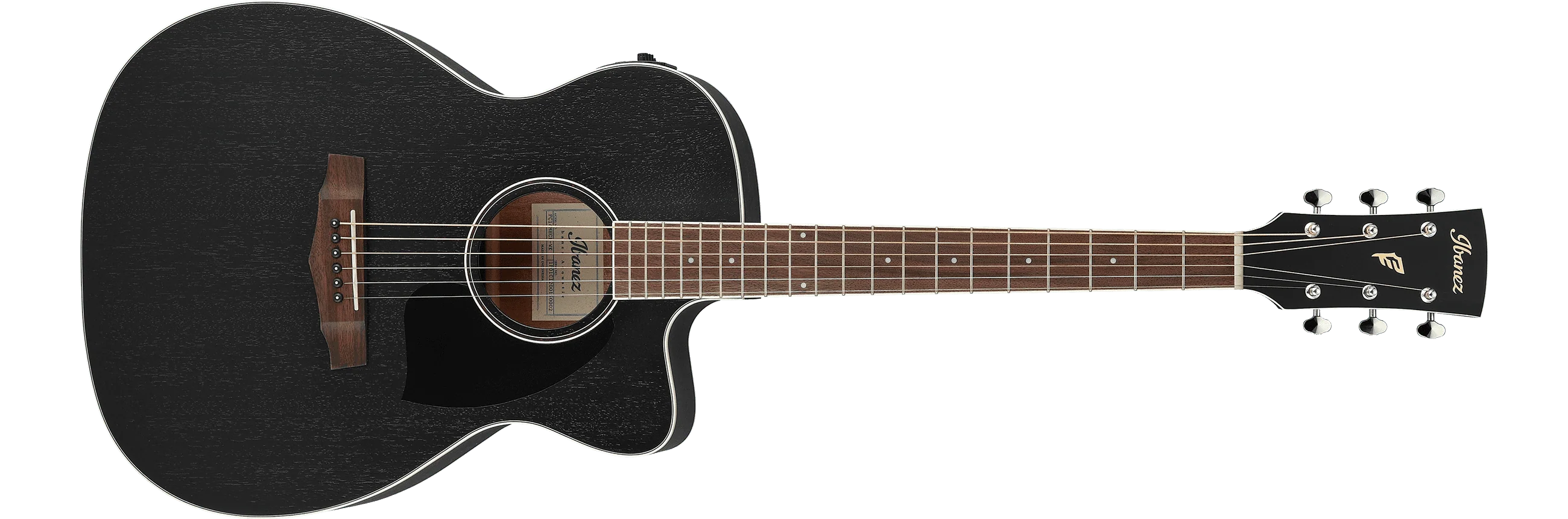 Guitarra Electroacustica Ibanez Pc14mhce-weathered Black Open Pore