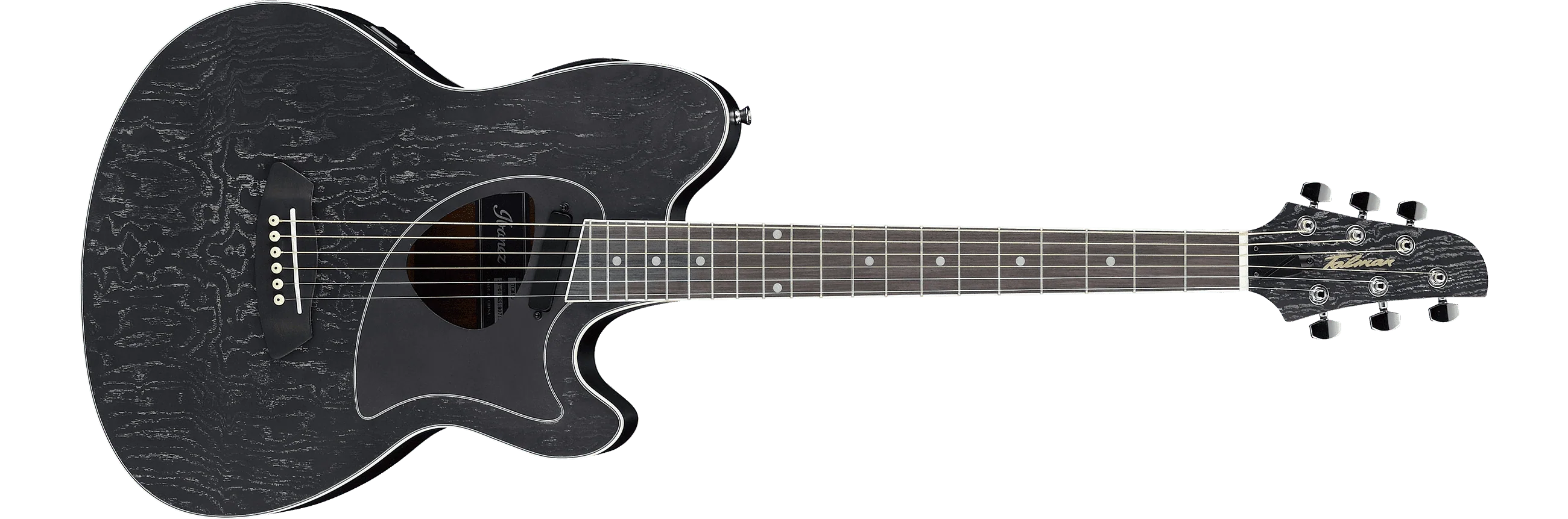 Guitarra Electroacustica Ibanez Talman Tcm50-galaxy Black Open Pore