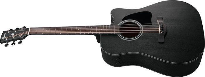 Guitarra Electroacustica Ibanez Art Wood Aw1040ce-weathered Black Open Pore - Image 4
