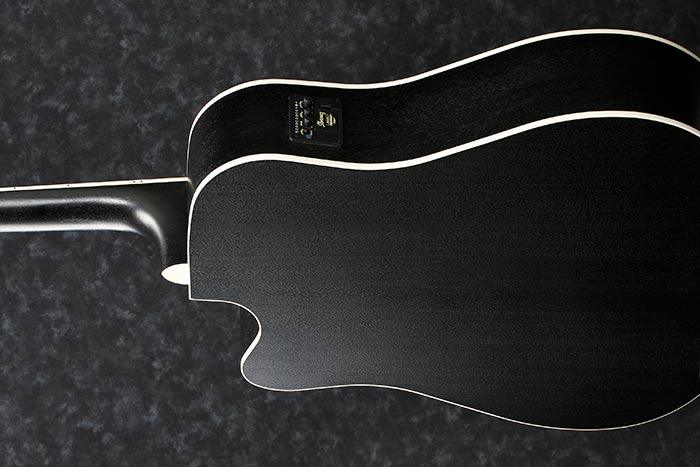 Guitarra Electroacustica Ibanez Art Wood Aw84ce-weathered Black Open Pore - Image 3