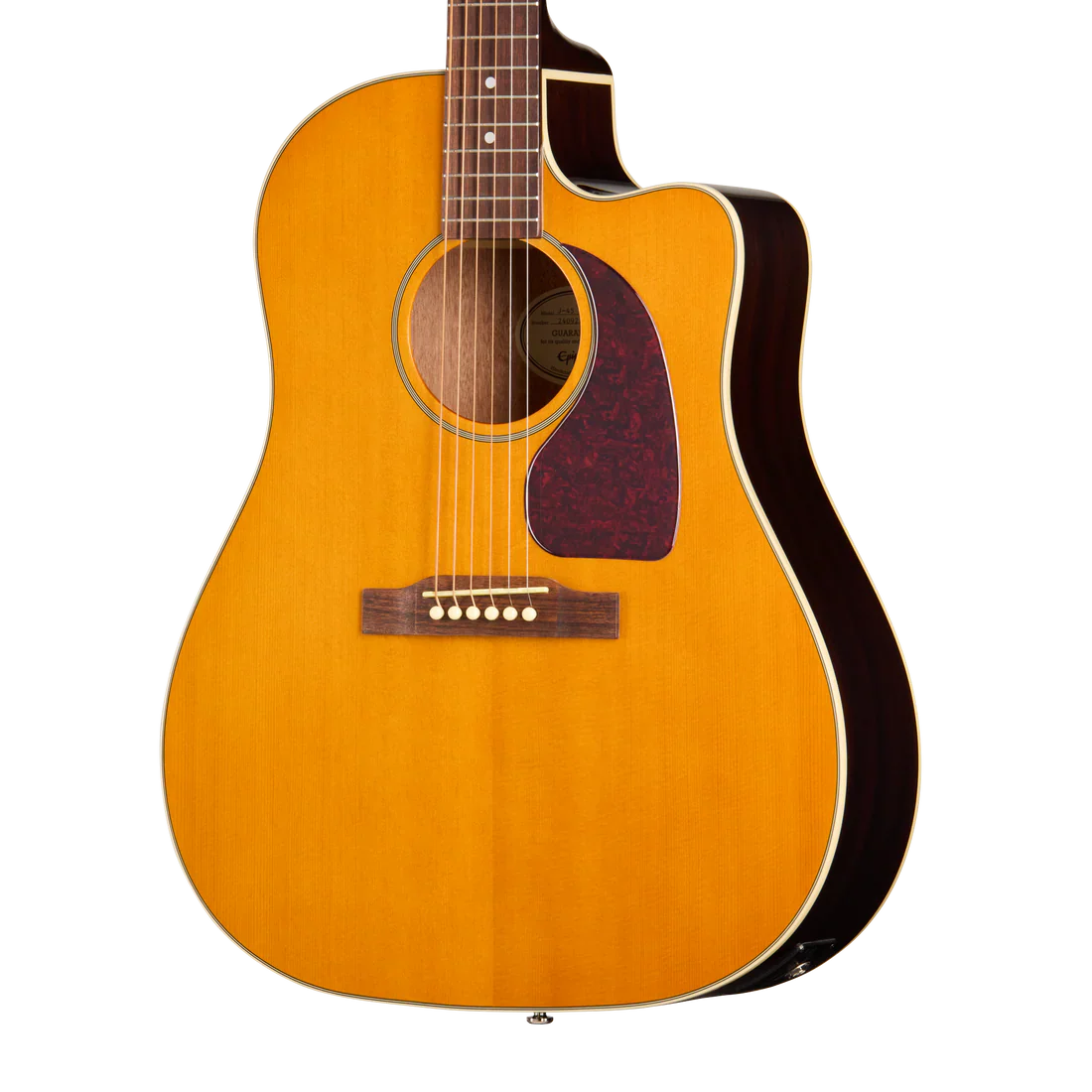 Guitarra Electroacustica Epiphone EAS4CANNH1 J-45 Studio Ec Antique Natural - Image 3