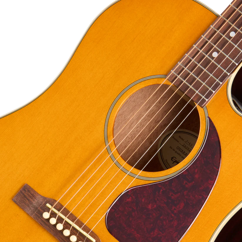 Guitarra Electroacustica Epiphone EAS4CANNH1 J-45 Studio Ec Antique Natural - Image 6