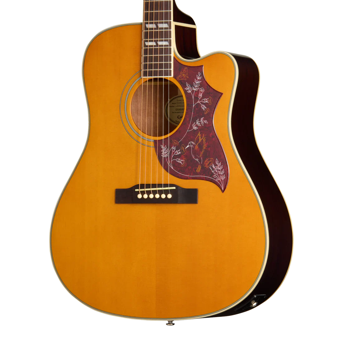Guitarra Electroacustica Epiphone EASHCANNH1 Hummingbird Studio EC Antique Natural - Image 4