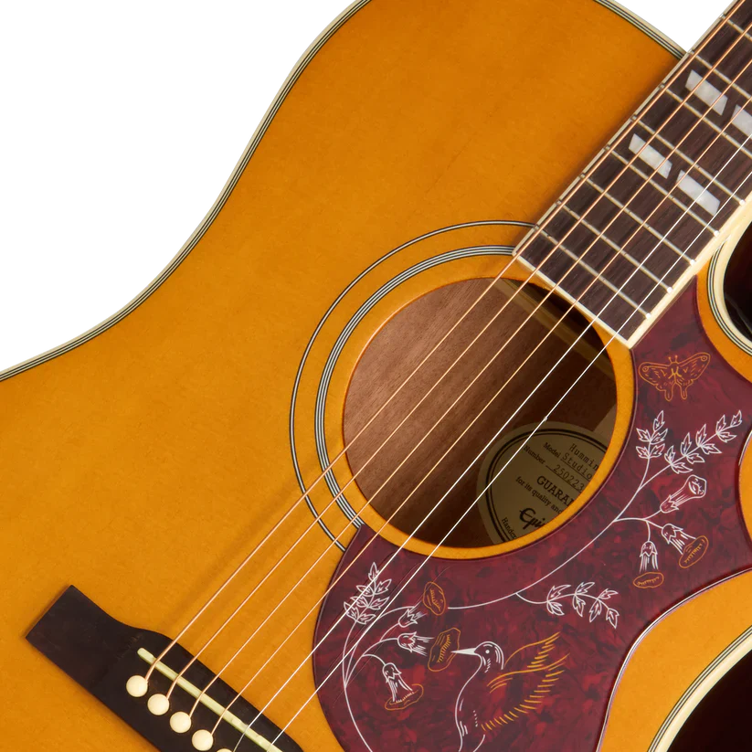 Guitarra Electroacustica Epiphone EASHCANNH1 Hummingbird Studio EC Antique Natural - Image 7