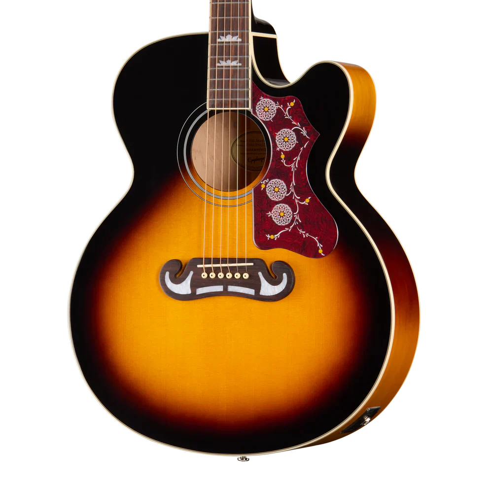 Guitarra Electroacustica Epiphone EASJ2CVSNH1 J-200 Studio EC Vintage Sunburst - Image 3