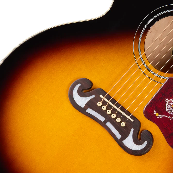 Guitarra Electroacustica Epiphone EASJ2CVSNH1 J-200 Studio EC Vintage Sunburst - Image 9