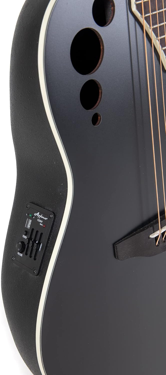 Guitarra Electroacustica Ovation Applause Ap521204 Ae44-5S Black Satin - Image 4