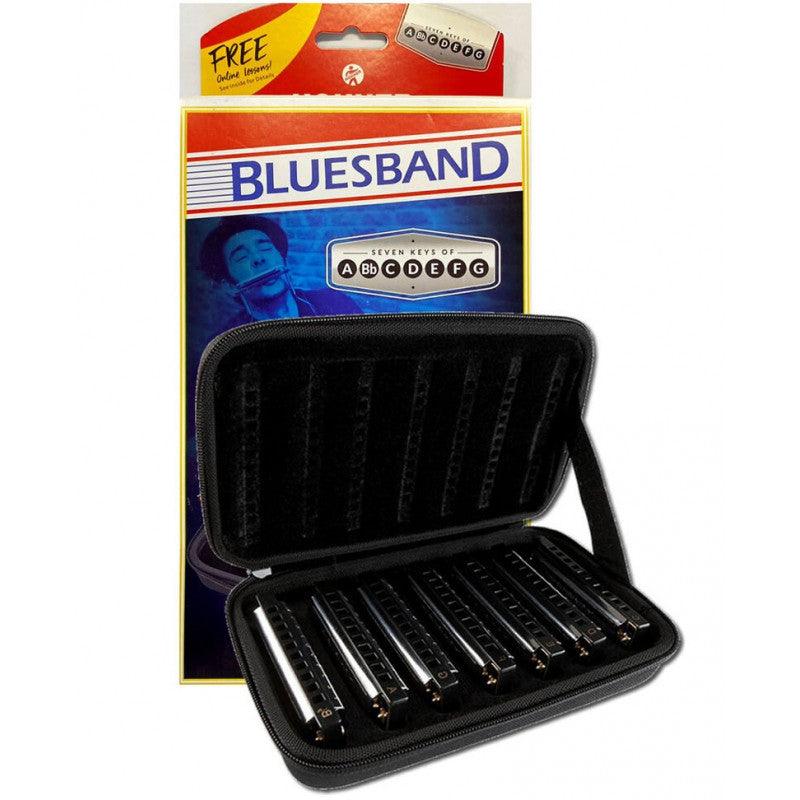 Armonica Hohner Blues Band Pack De 7 (do, Sol, La, Re, Fa, Mi Y Sib)