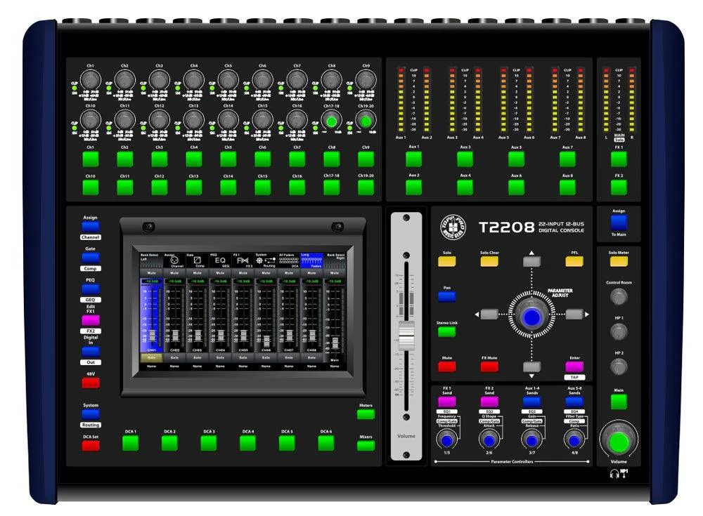 Mezclador Digital Topp Pro T2208
