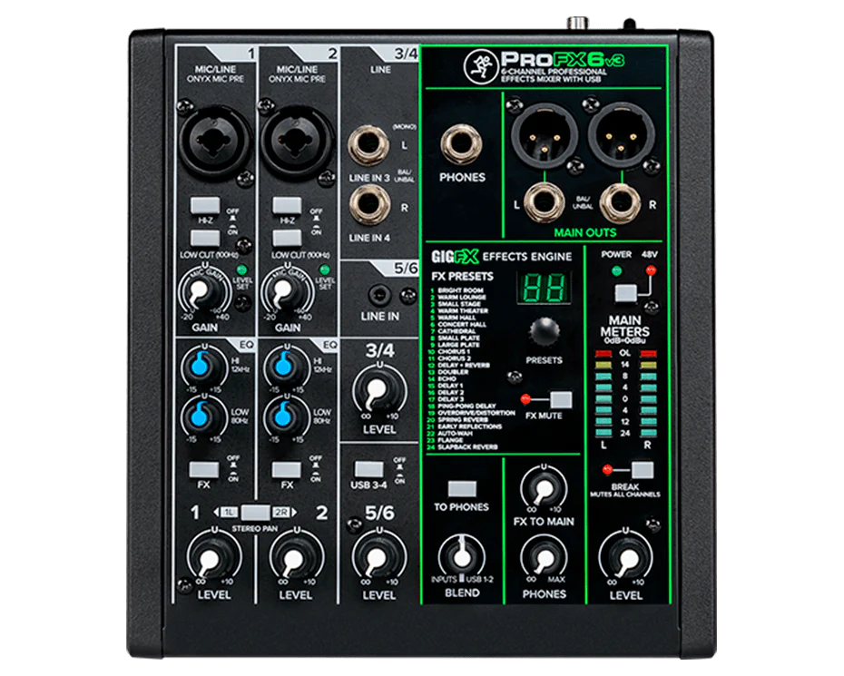 Mezclador Mackie Profx6 V3