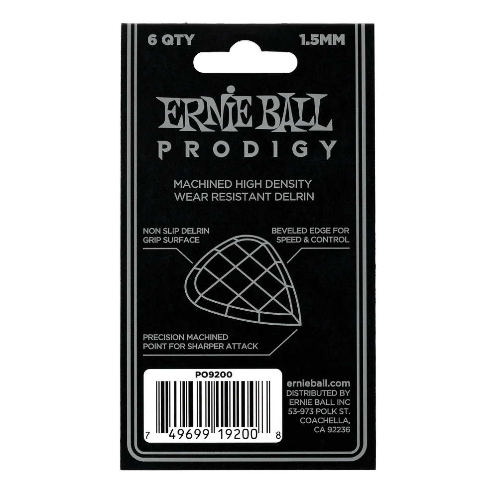 Pajuela Ernie Ball Mini P09200 X6 Negro - Image 3