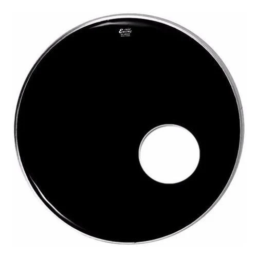 Parche Remo Encore De 20 Negro Con Hueco En-1020-es