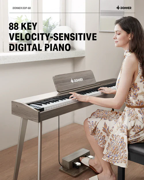 Piano Digital Donner Ec6786 Ddp-60 Classic Gray - Image 3