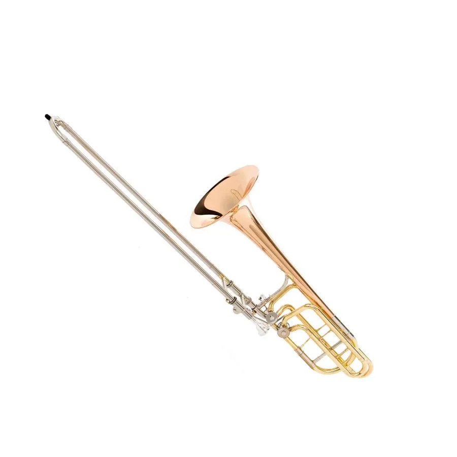 Trombon Jinbao Tenor Bajo 2 Rotor Jbsl-830l Dorado